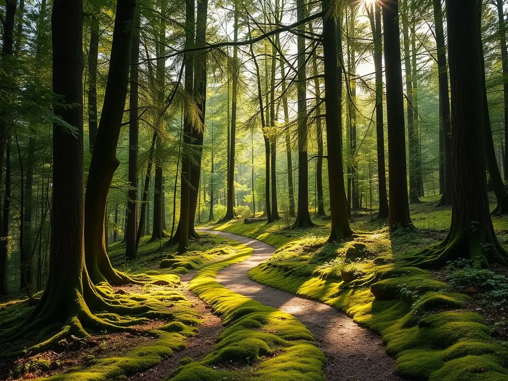 An image of a well-maintained rural path, illustrating the ASSOCIATION DES PROPRIETAIRES ET CHASSEURS DE LERE's dedication to preserving accessible and beautiful rural spaces.